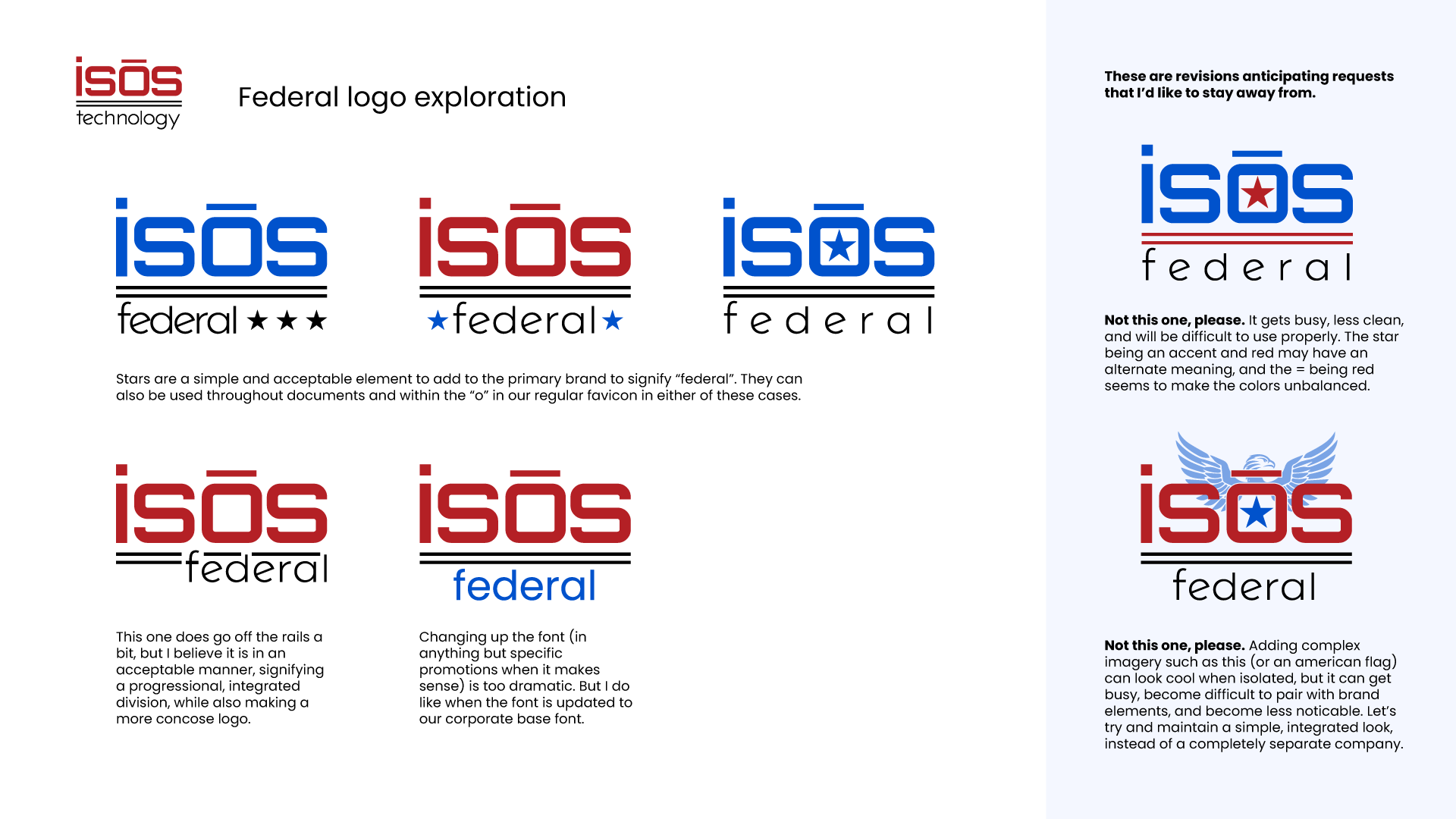 Isos Federal Visual Brand